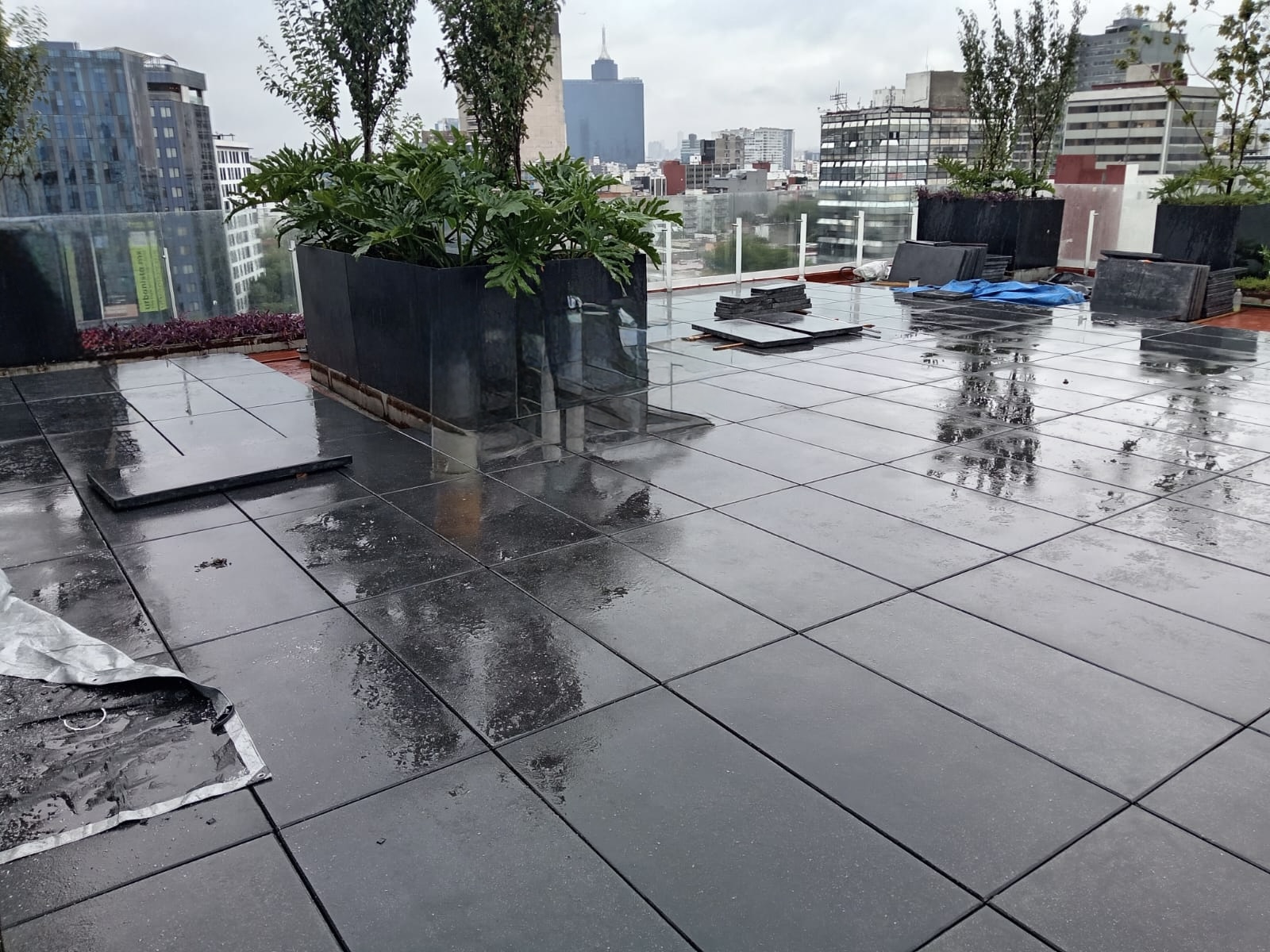 Terraza Condesa Concreto Negro